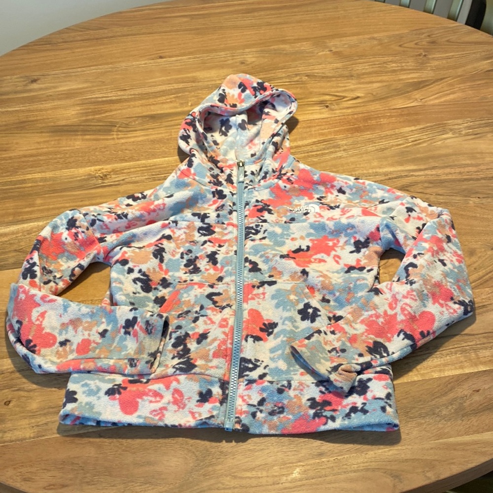 Northface Girls Light Fleece Zip Hoody (Girls 7/8)
